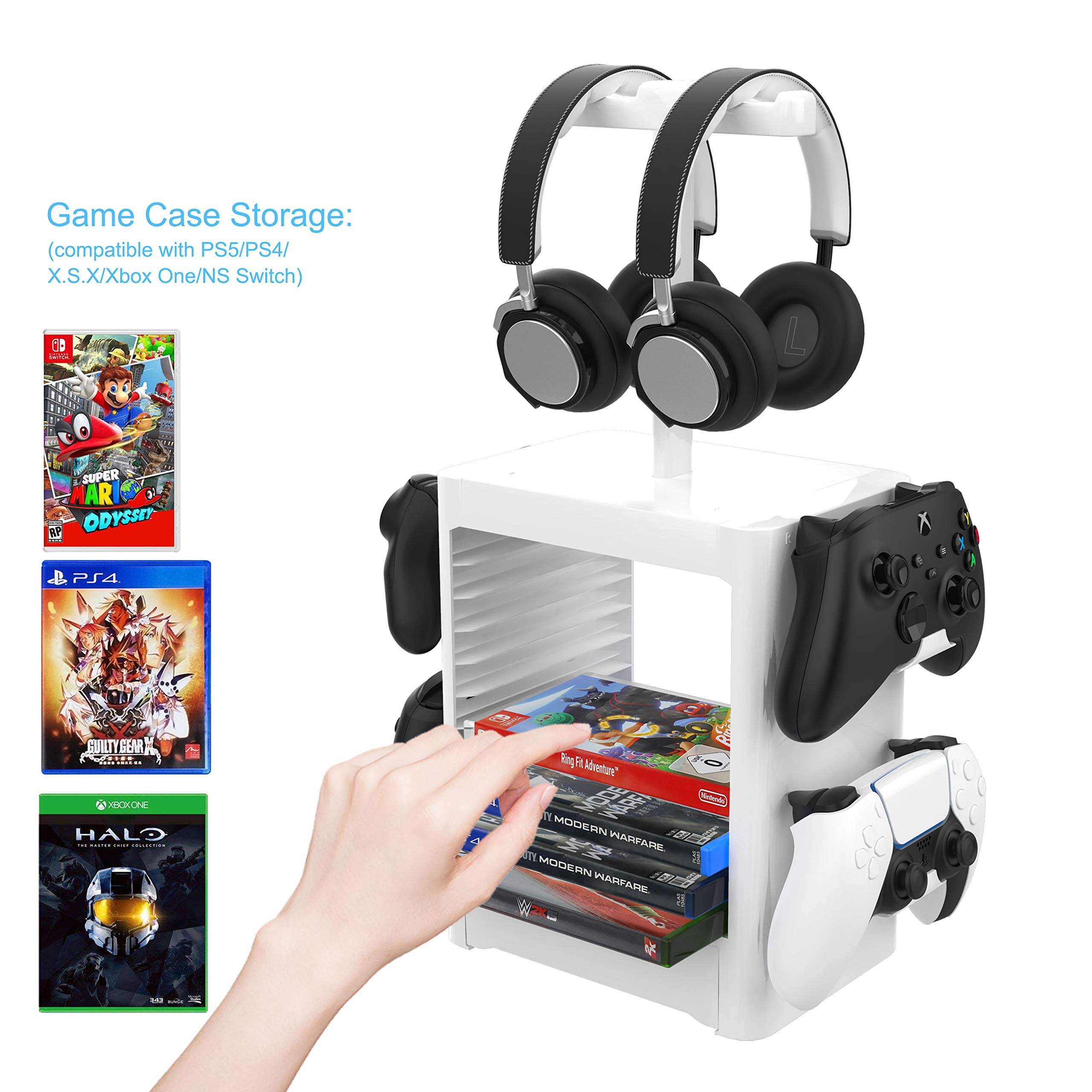 Supporto Torre Multifunzione per PS5 White - Dettaglio