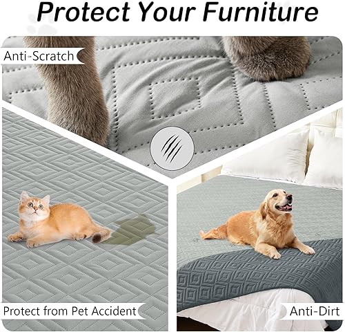 Miniatura 3 de hyha Manta impermeable para perro, manta suave para cama de perro, manta para mascotas, funda de sofá impermeable lavable para perros, fundas