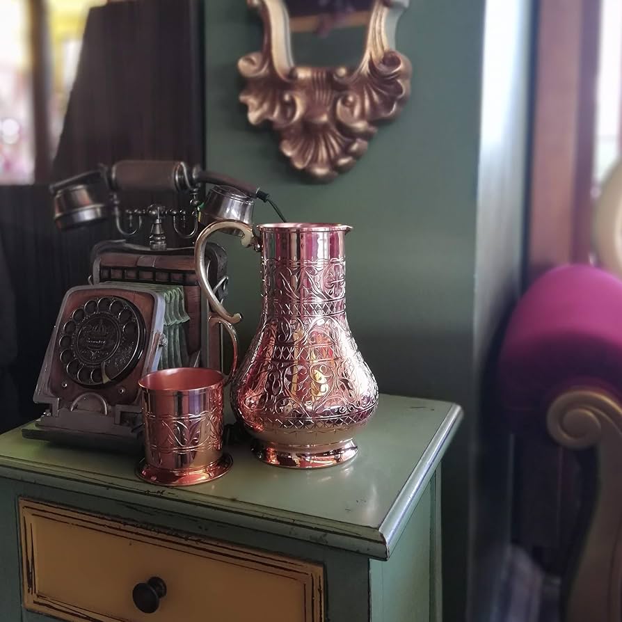 ガラス製ピッチャーとカップセット 流木 メゾンドリュストル ガラス製