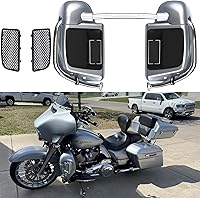 Vista 28 de Moto Onfire River Rock Gray (brillante) carenados inferiores aptos para H-D Touring Street Road King Glide FLTR 2014-2023, kits de calentadores