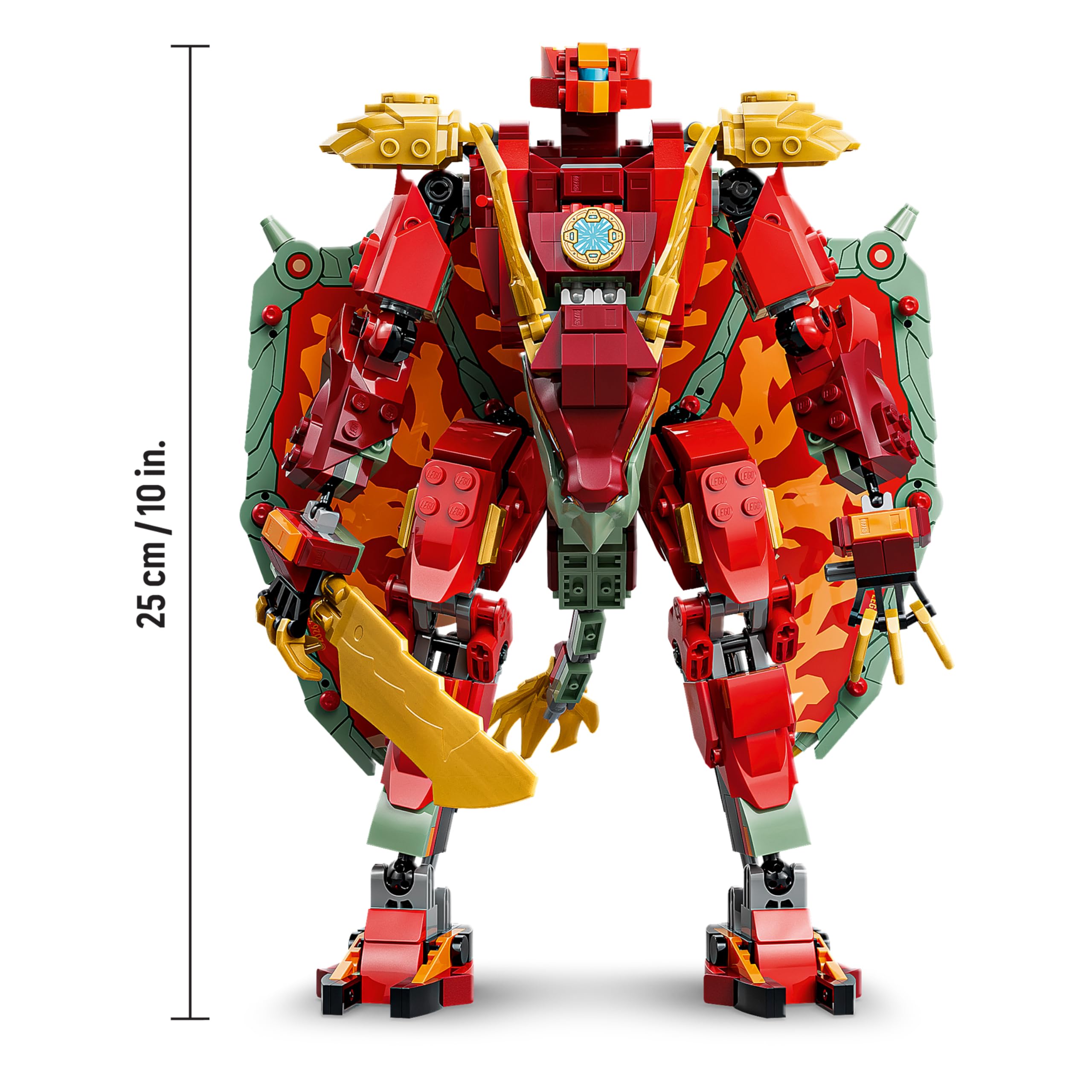 LEGO Ninjago Le Robot Dragon Transformable de Braséra - Jouet Ninja 2-en-1 - Figurine avec Robot de l’Impératrice Béatrix & 6 Minifigurines - Cadeau d'anniversaire pour Garçon dès 9 Ans ou Fan 71868