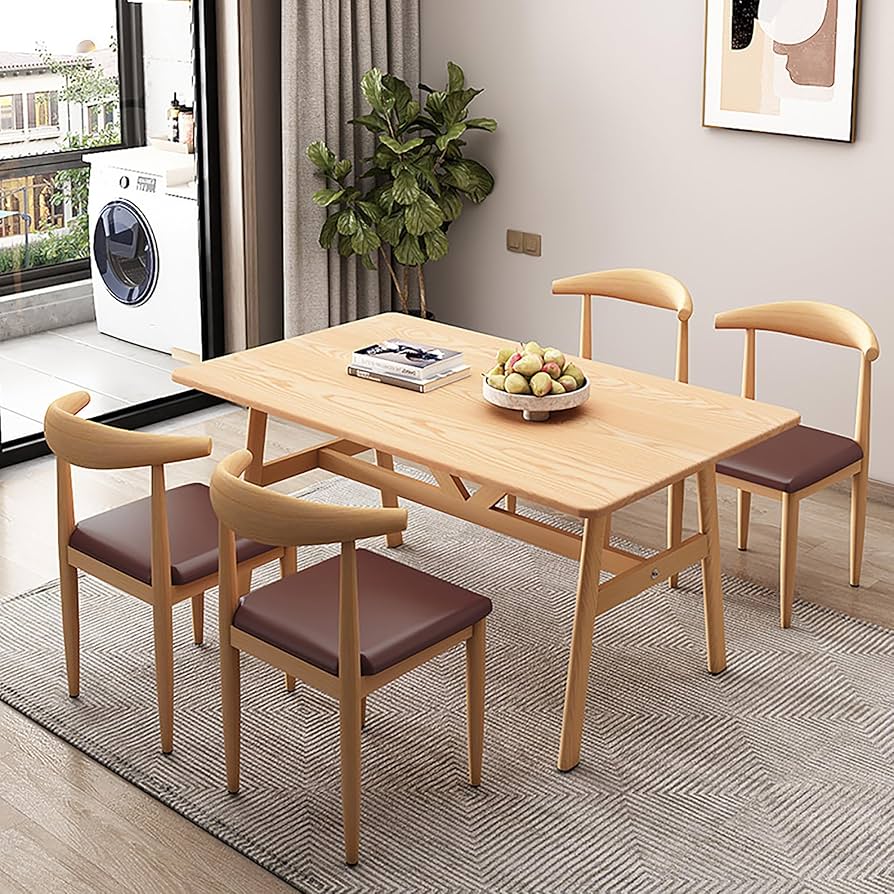ナチュラルウッドダイニングテーブル 北欧ナチュラルモダンデザイン天然木ダイニングセット Wors ヴォルス