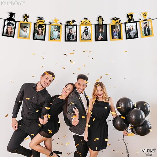 Vista 26 de KatchOn, Cartel de fotos de graduación verde 2025 – grande, 10 pies, pancarta de graduación 2025 Decoraciones de fiesta de graduación 2025