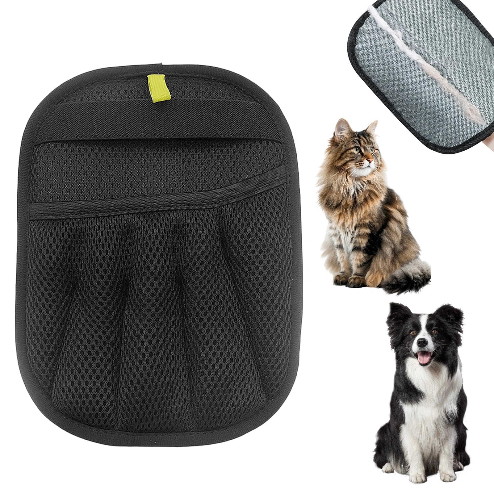 2er Set Tierhaarentferner Handschuh – Elektrostatischer Katzen- & Hundehaar Entferner Für Sofa, Kleidung & Auto