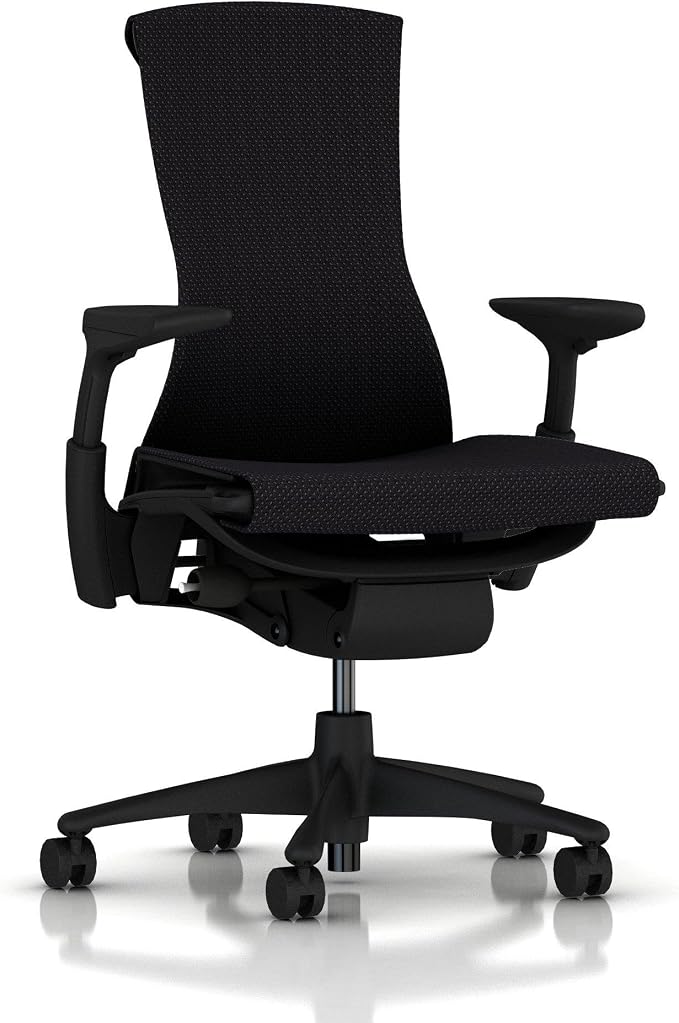 【正規品】 Herman Miller (ハーマンミラー) エンボディチェア オフィスチェア グラファイト ナイロン (ブラック) BBキャスター 12年保証 CN122AWAAG1G1BB3513