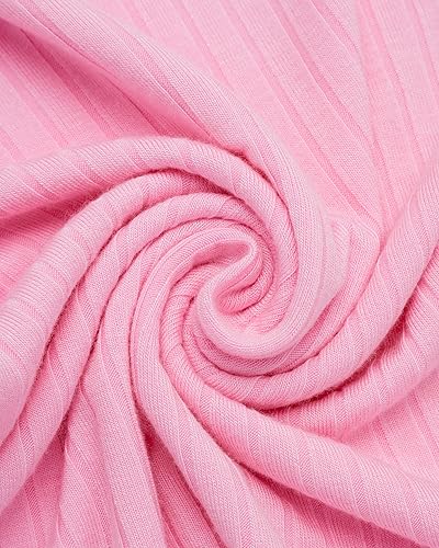 Miniatura 5 de Mon Petit Baby Girls' Pajama Set - 8 Piece Rib Knit Sleepwear Shirt and Jogger Pants (12M-7)