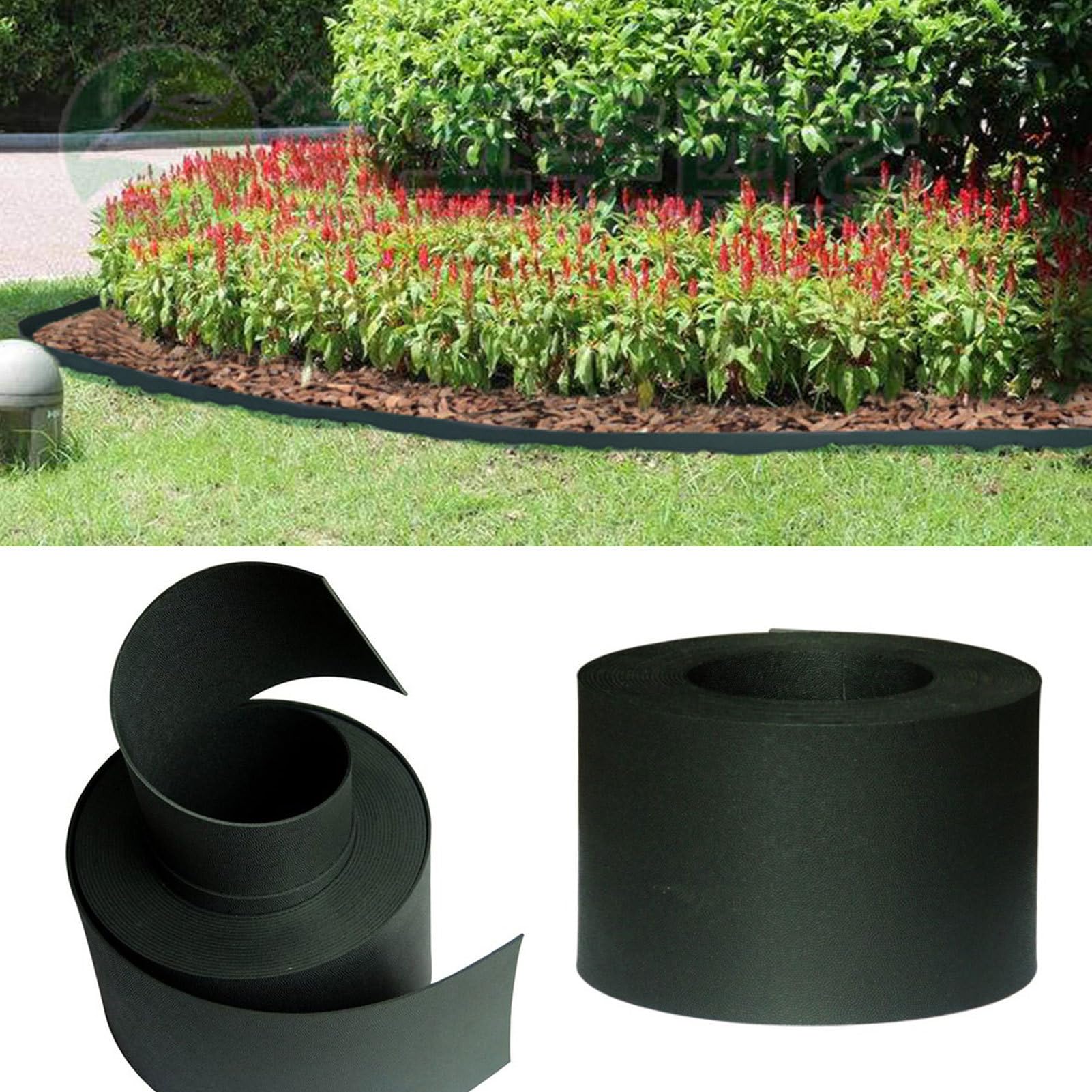 Bordure de jardin – Accessoire de pelouse pour cour | Matériau PE flexible