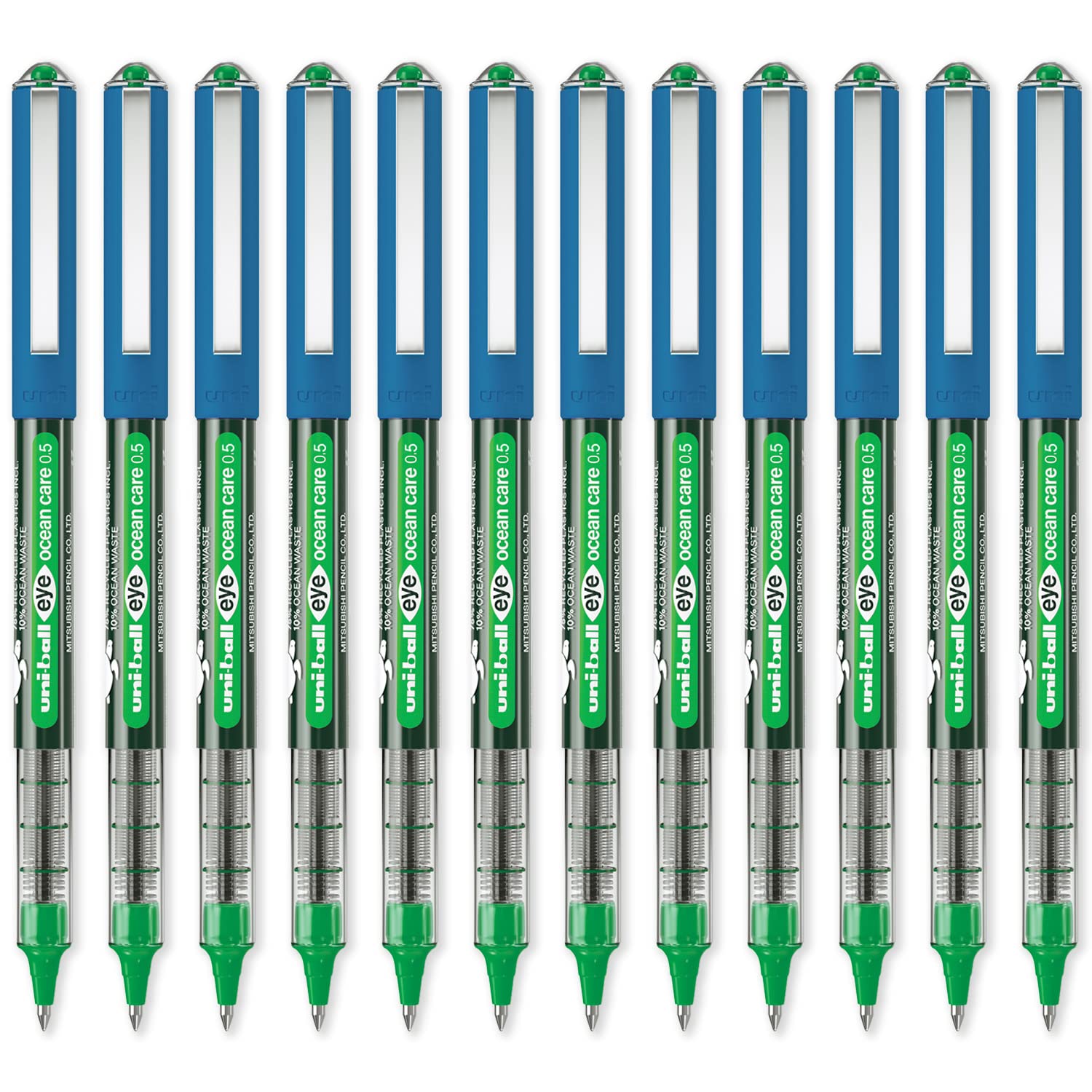 uni-ball Eye Ocean Care UB-150ROP Rollerball Pens, Micro 0.5mm Ballpoint Tip for Super Smooth Writing Drawing, Art