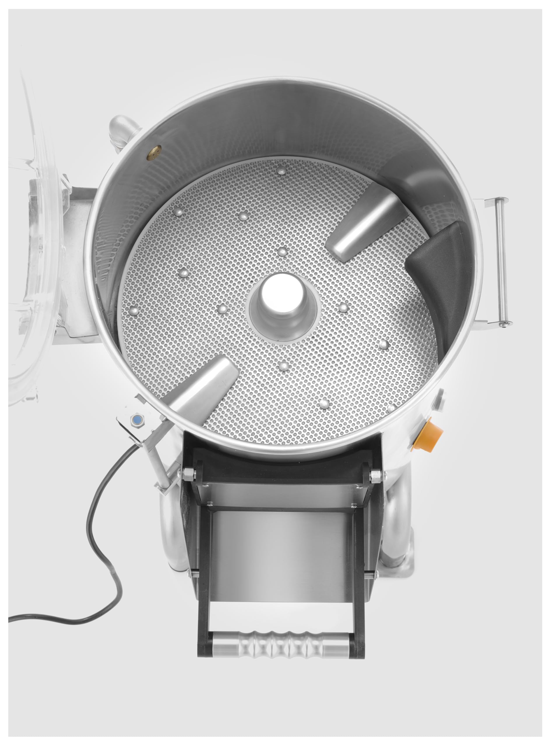 HENDI Pelapatate professionale, macchina pelapatate elettrica, 18kg per carico, capacità 240–360kg/h, peso 42,4kg, 230V, 1100W, 622x540x(H)997mm, acciaio inox