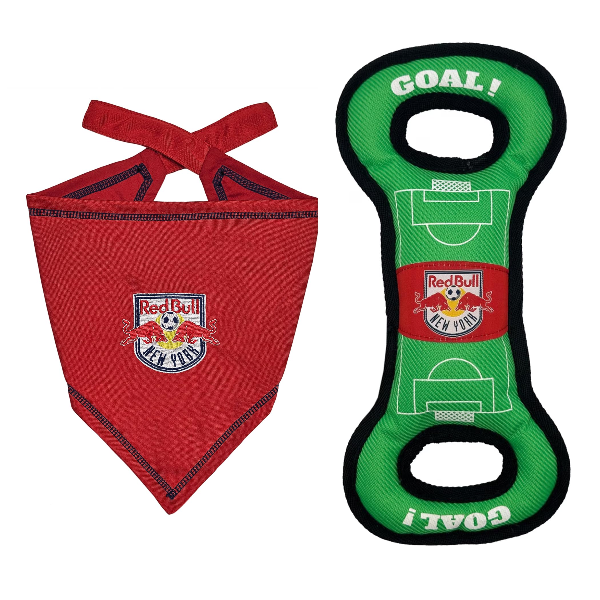 New York Red Bulls Bandana pour Chien Taille L