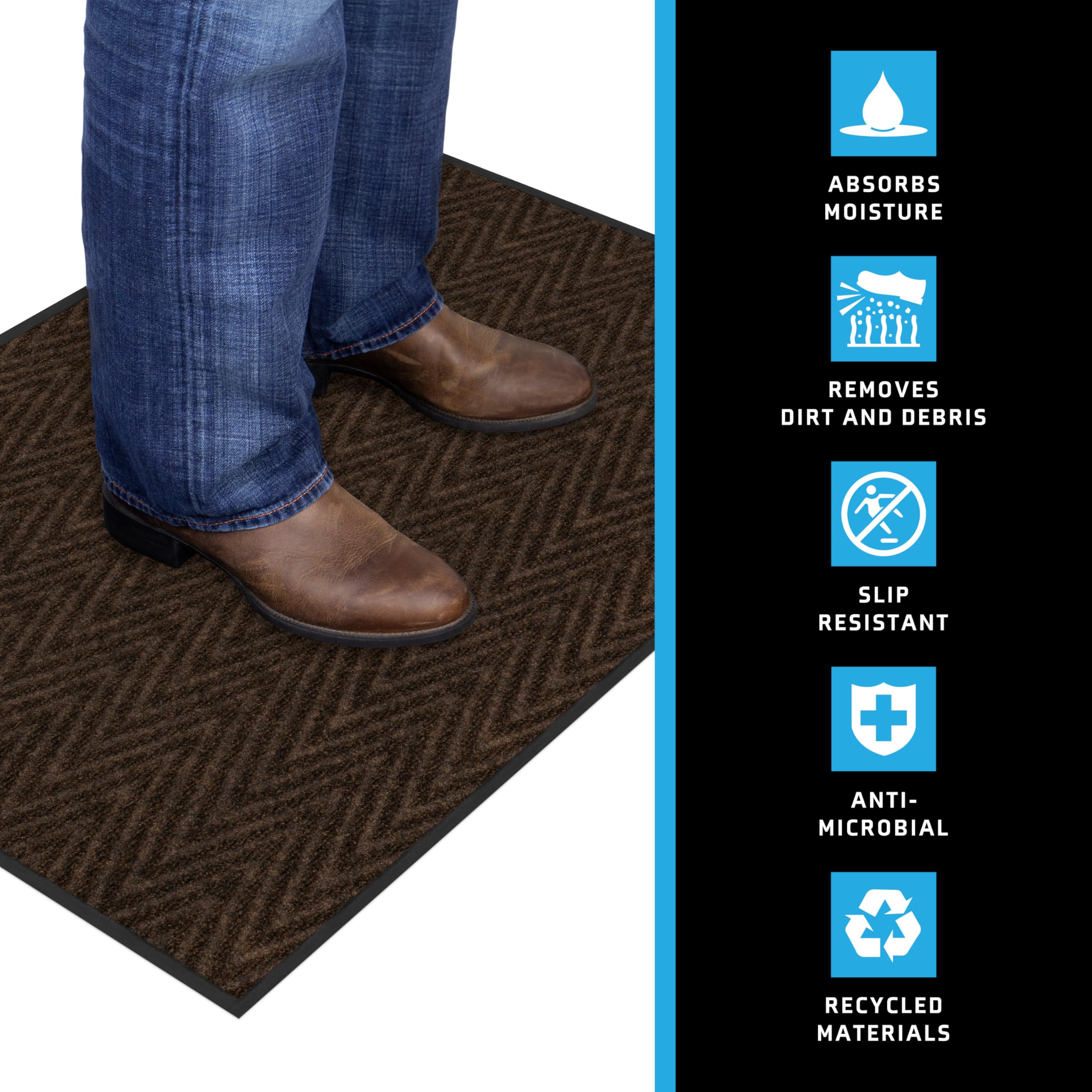 Amazon.com: Apache Mills Saniguard 4' x 6' Walnut Antimicrobial