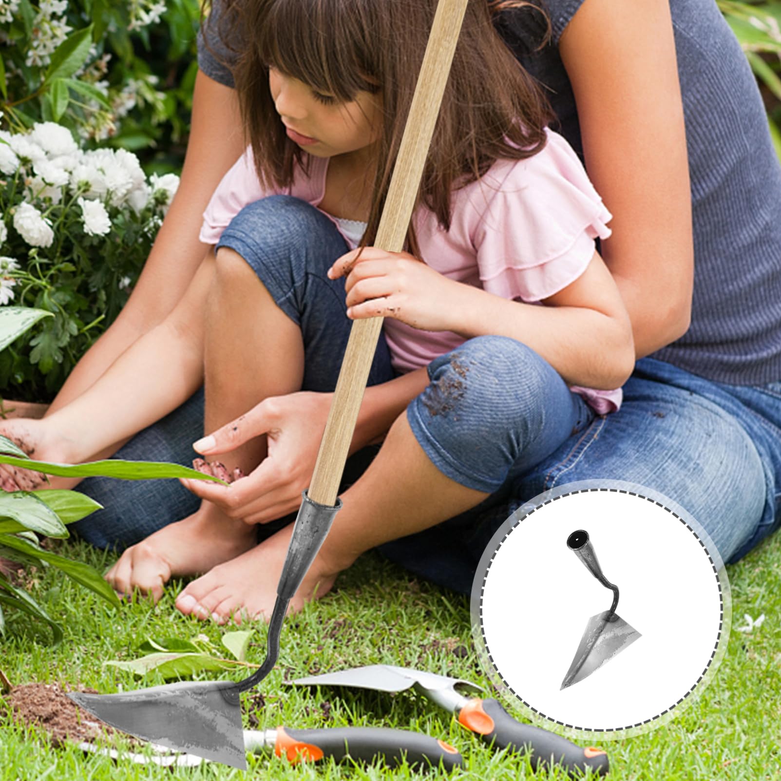 TOYANDONA Gartenhacke Robuste Grabewerkzeug für Effektives Graben und Unkrautjäten Tragbar und Langlebig für Gartenarbeit und Pflanzenpflege
