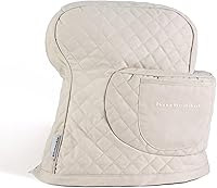 Vista 14 de KITCHENAID Funda ajustable para batidora de pie inclinable con bolsillo de almacenamiento, acolchada 100% algodón, 14.4 x 18 x 10 pulgadas