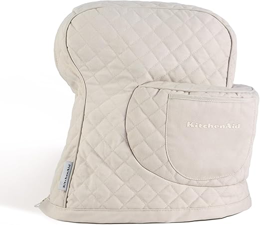 KITCHENAID Fitted Tilt-Head Stand Mixer Cover with Storage Pocket, Quilted