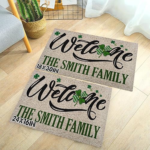 Miniatura 6 de Zocoshi Tapete personalizado para puerta del día de San Patricio, regalo del día de San Patricio, decoración al aire libre del día de San Patricio