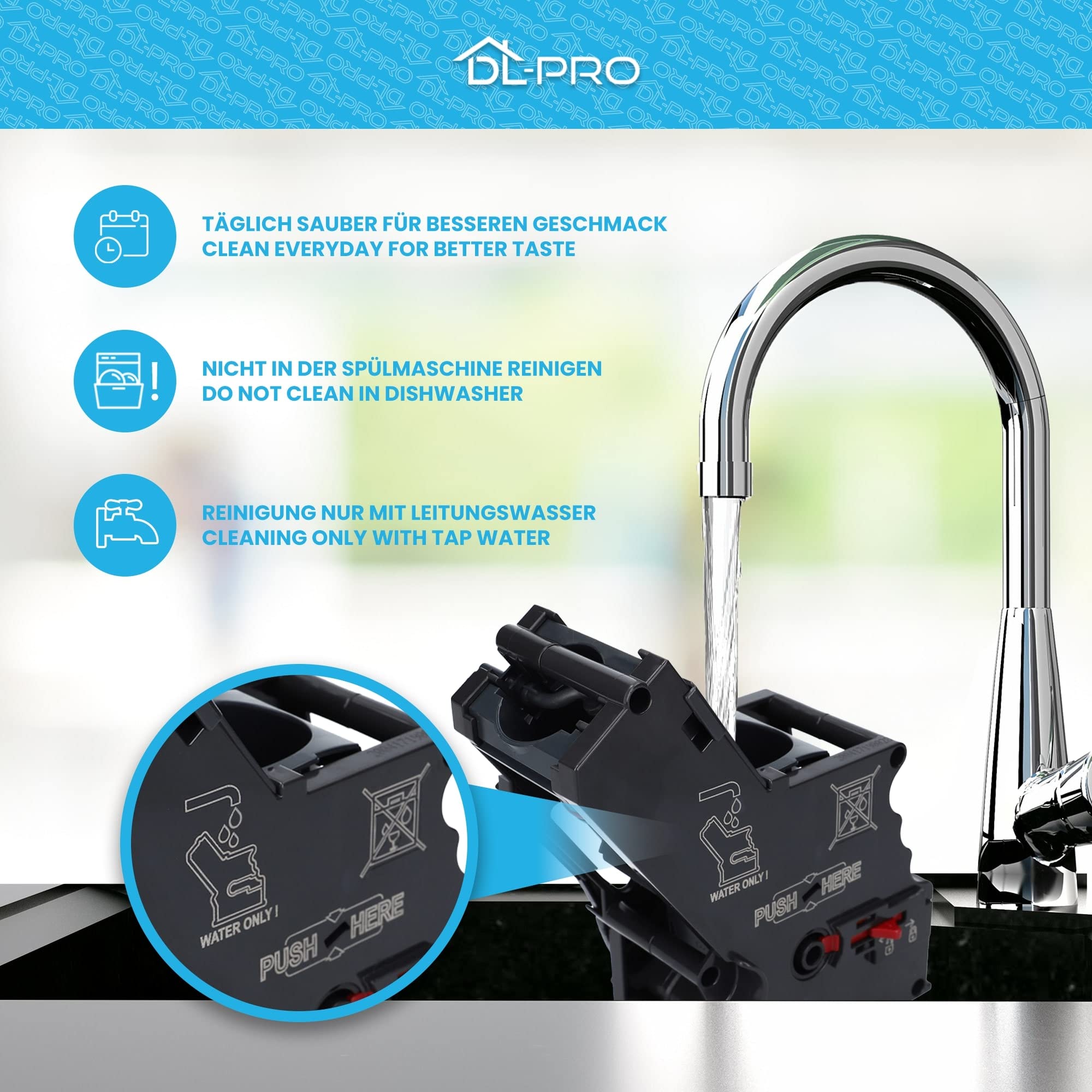 DL-pro Ensemble de brassage pour machine à café Siemens Bosch 11014117 11009614 EQ5 EQ6 EQ7 EQ8