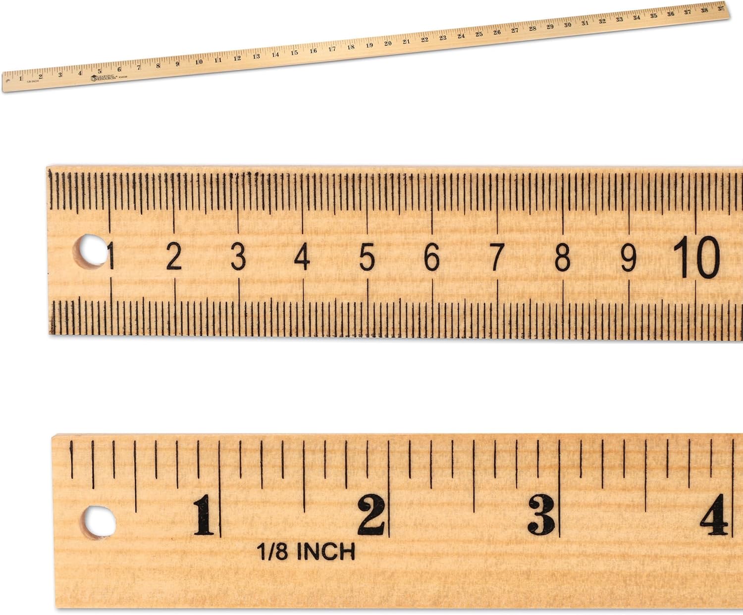 Learning Resources Wooden Meter Stick, Ruler, Classroom Supplies, Measuring, Ages 5+
