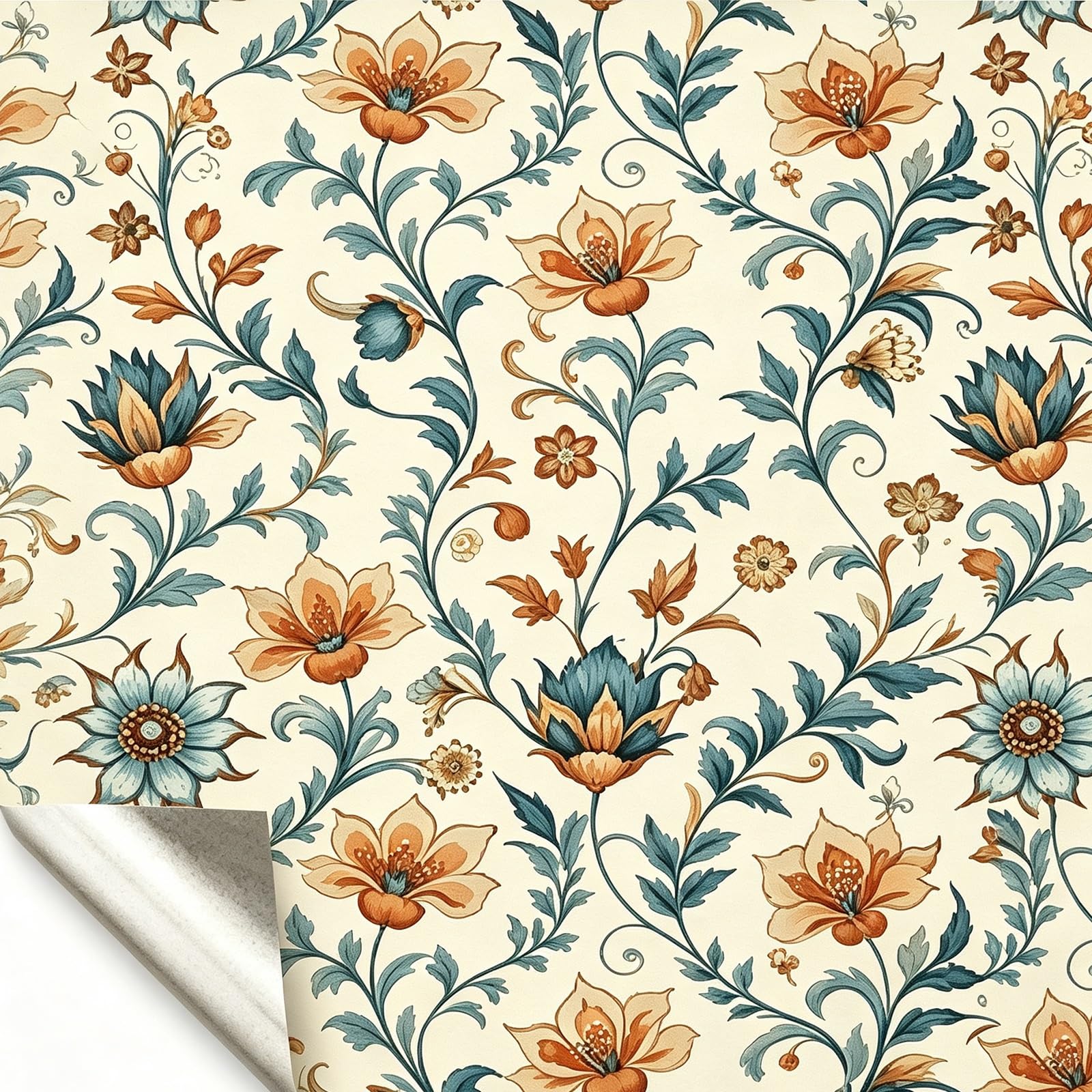 Zynqra Peel and Stick Wallpaper,Self Adhesive Floral Contact Paper