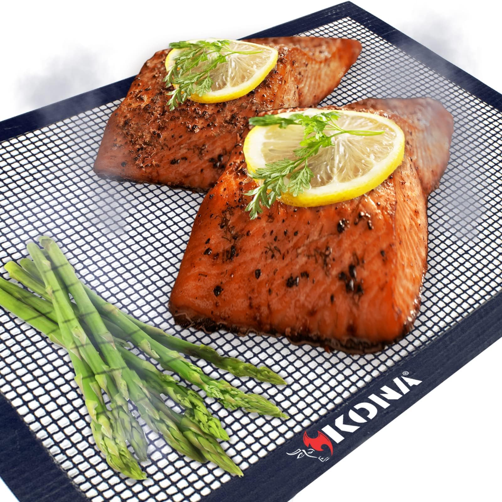 Mesh BBQ Grill Mats - Heavy Duty 600 Degree Nonstick Mesh Grilling Mats (Set of 2)