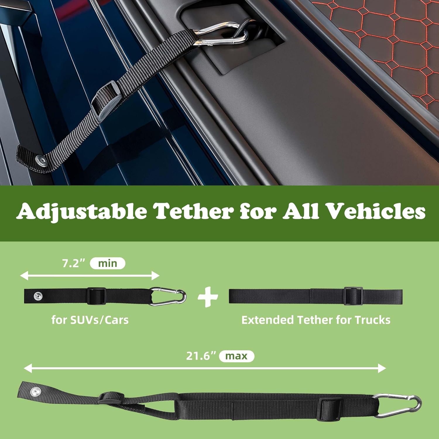 Dog Ramp for Car, Extra Wide 20”x75” Long, Folding Outdoor Pet Ramp for Large Dogs Non-Slip Dog Car Ramp for Truck, SUV, RV