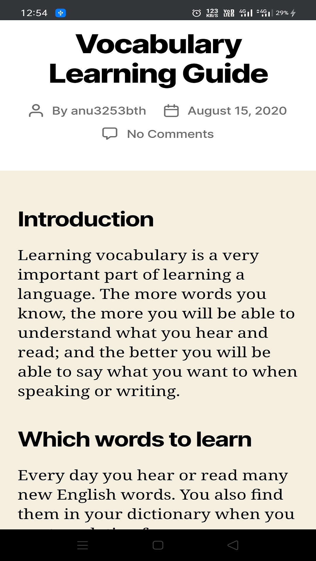 Vocabulary Learning Guide - Application sur Amazon Appstore