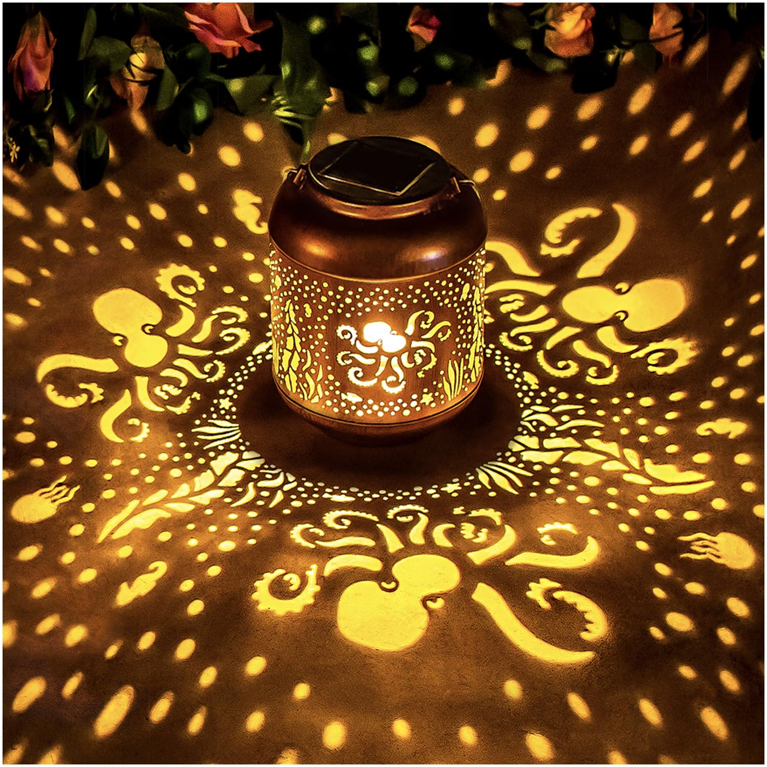 Octopus Solar Lanterns Outdoor Waterproof,Hanging Solar Lights Octopus Gifts for Women Men Metal LED Decorative Light for Yard,Patio,Lawn,Tabletop,Pathway,Landscape,Garden Decor — image 1