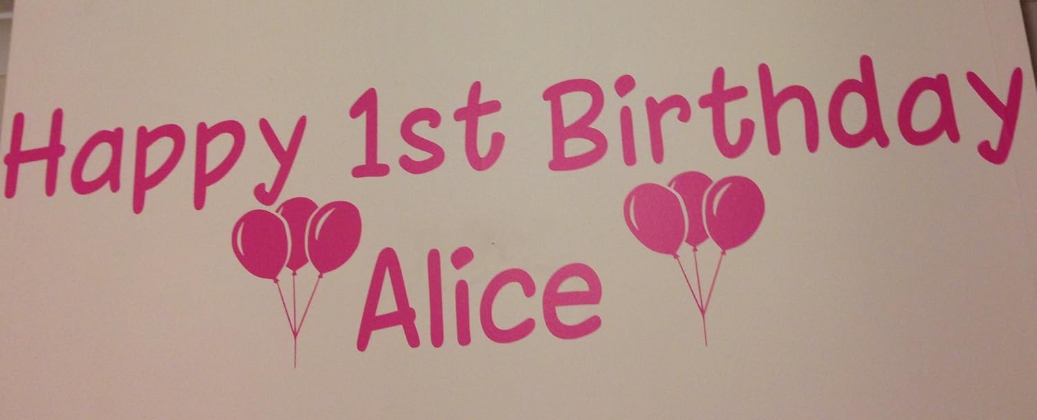 Happy Birthday Wall Stickers, Birthday Banner, Birthday