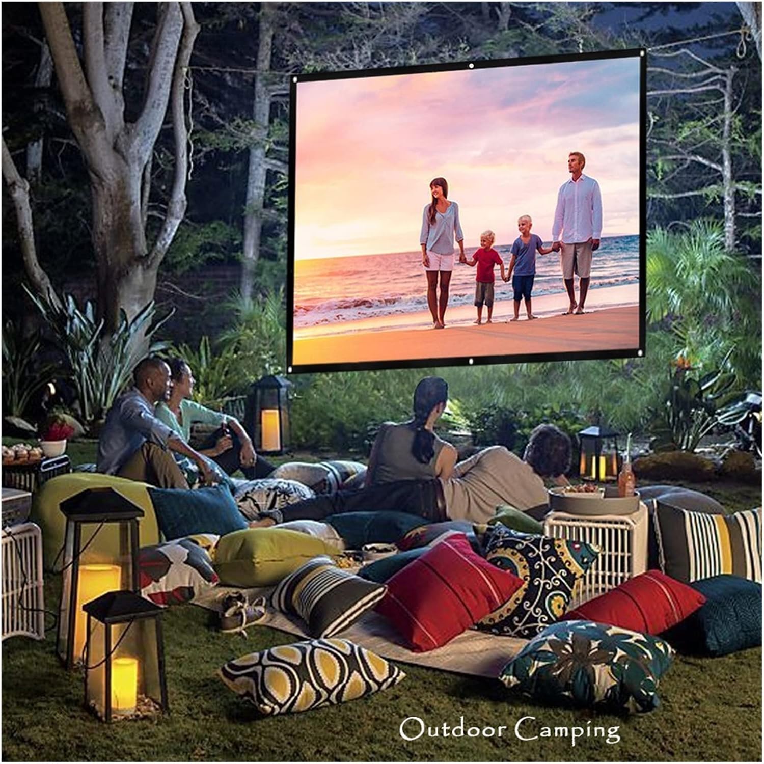 プロジェクター スクリーン ポータブル pantalla proyector 60 100 120 インチ 16:9、旅行ホーム シ