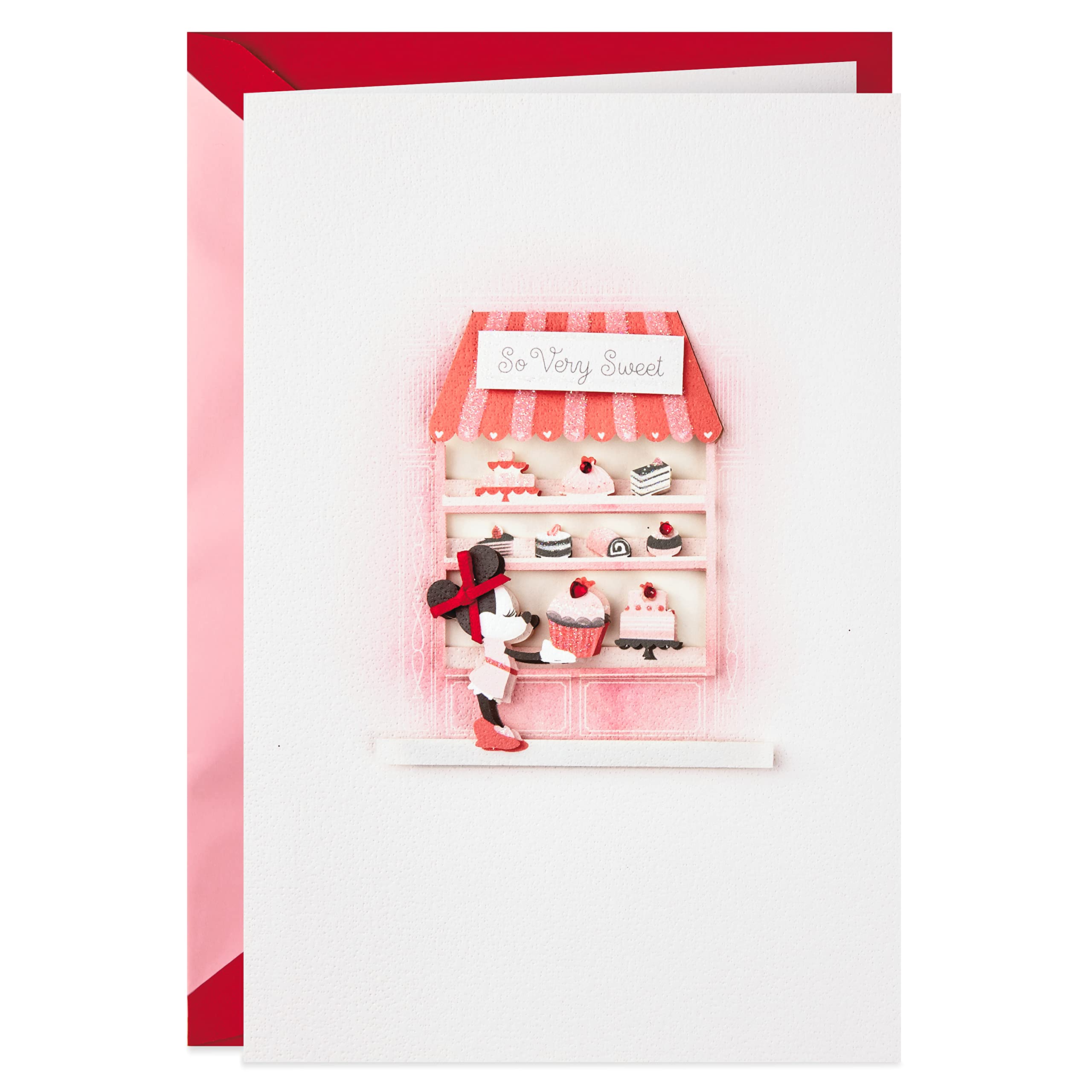 Hallmark Signature Disney Valentine's Day Card (Minnie Mouse Cupcakes) (699VFE1026) โ image 1