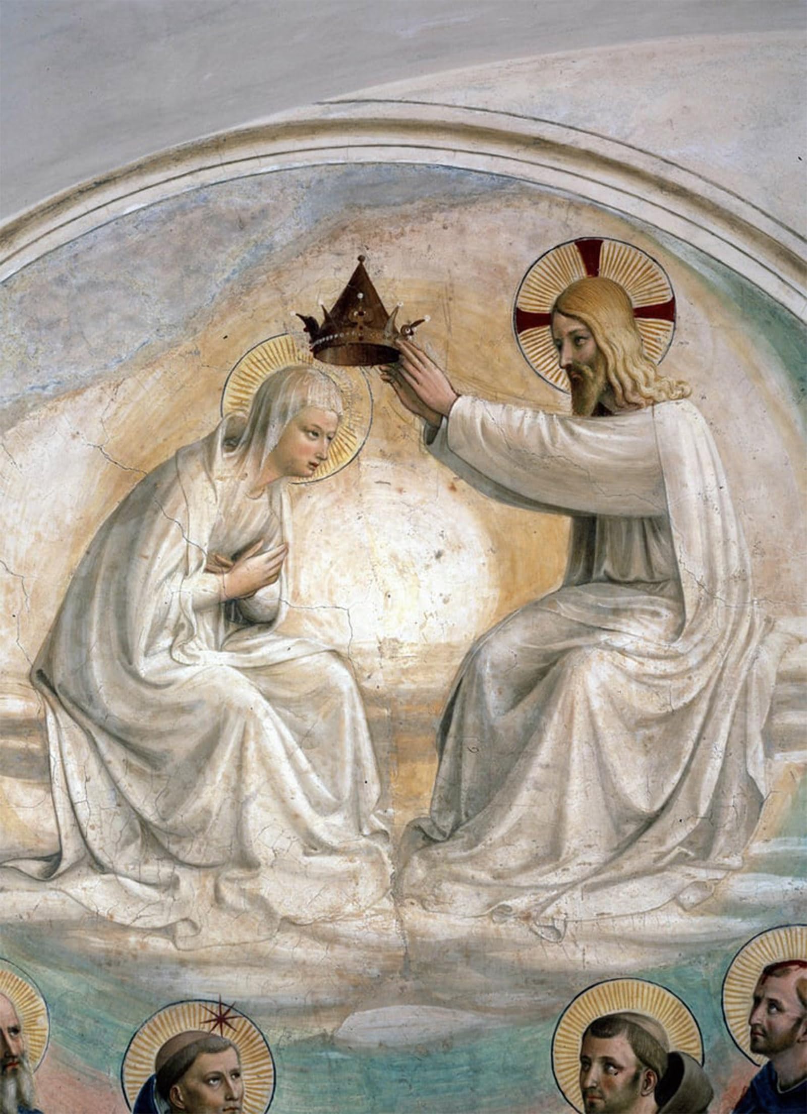 ARTXLXXBN Famous Painting Art Wall Decor Abstract Art Picture the Coronation of the Virgin by Fra Angelico Animal Pictures for Home Decor 60x90cm