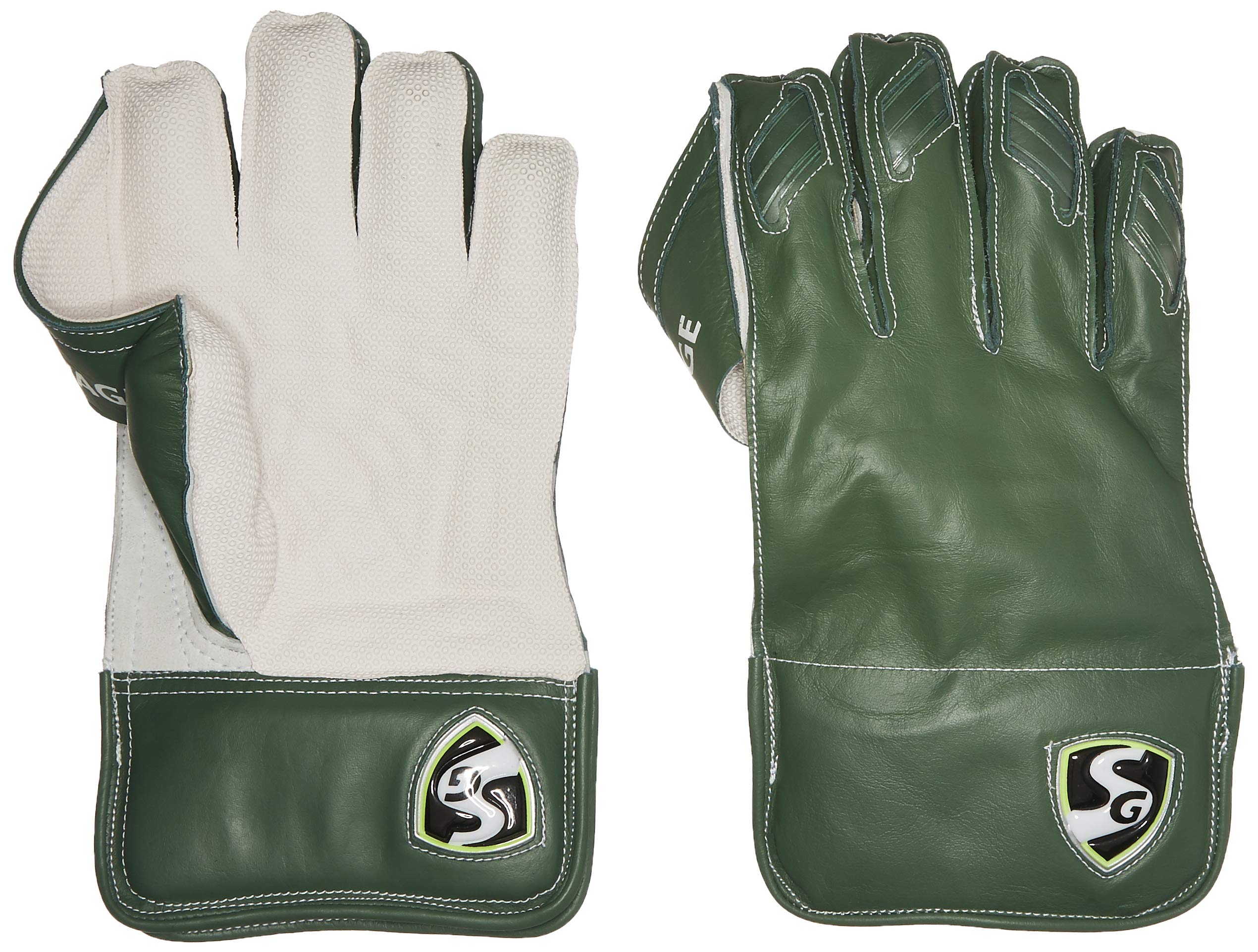 SG Savage Leather Wicket Keeping Cricket Gloves, Adult (Green & Off-White) (B0823RVJJL) Amazon Price History, Amazon Price Tracker