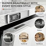 ASSURED SIGNS Dishwasher Magnet Clean Dirty Sign 7 x 2 Inch, Premium Build | Eliminate Kitchen Confusion, Strong Magnetic Hold, Sliding Indicator, Modern Design, Kitchen Organization, Status Reminder