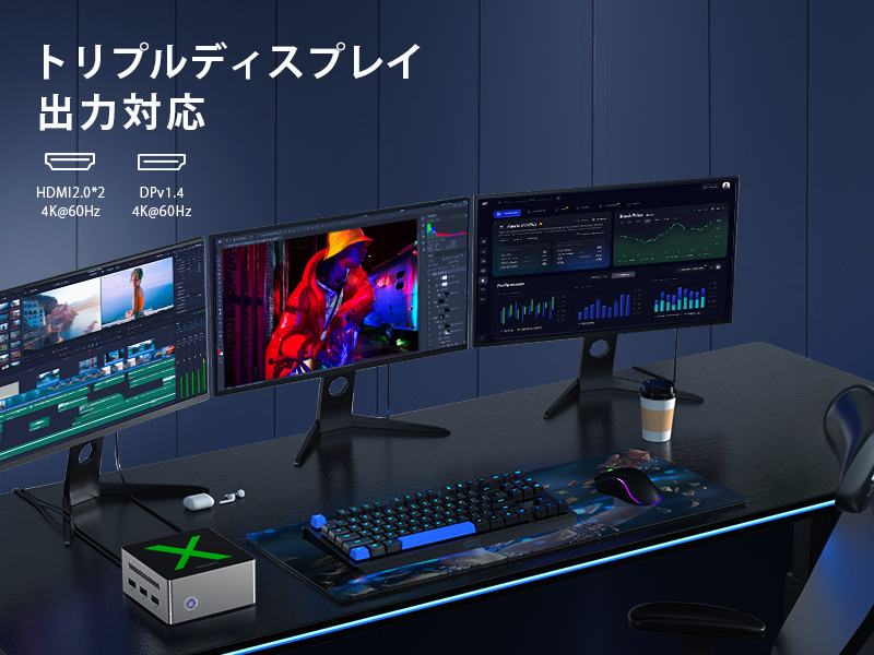 AIOEXPC XMINI ミニpc N95 12GB+ 512GB 拡張可能 Amazon.co.jp: ミニpc AIOEXPC XMINI 最新第12世代 N95 12GB LPDDR5