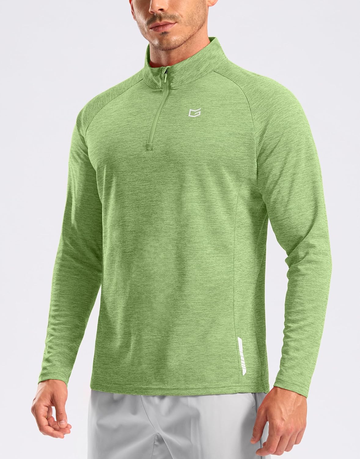G Gradual Men's Running Shirts Long Sleeve Athletic Shirt Lightweight Quick Dry Quarter Zip Pullover for Men Workout Gym Golf - Image 2