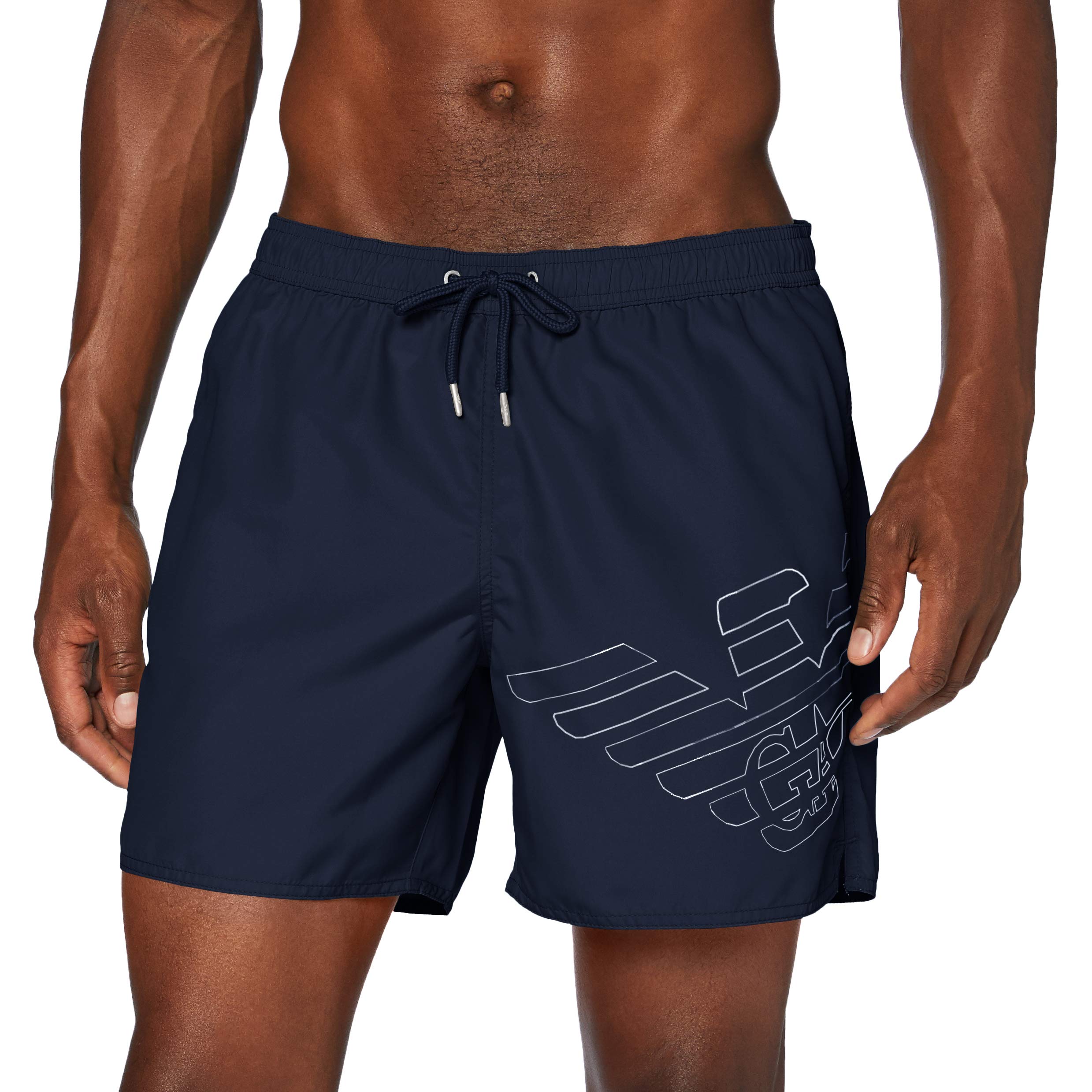 Men's Boxer Beachwear Silver Eagle Swim Trunks