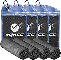 Vista 10 de YQXCC Toallas refrescantes Paquete de 4 unidades de 47 x 12 pulgadas Hielo fresco para cuello Microfibra suave transpirable para yoga