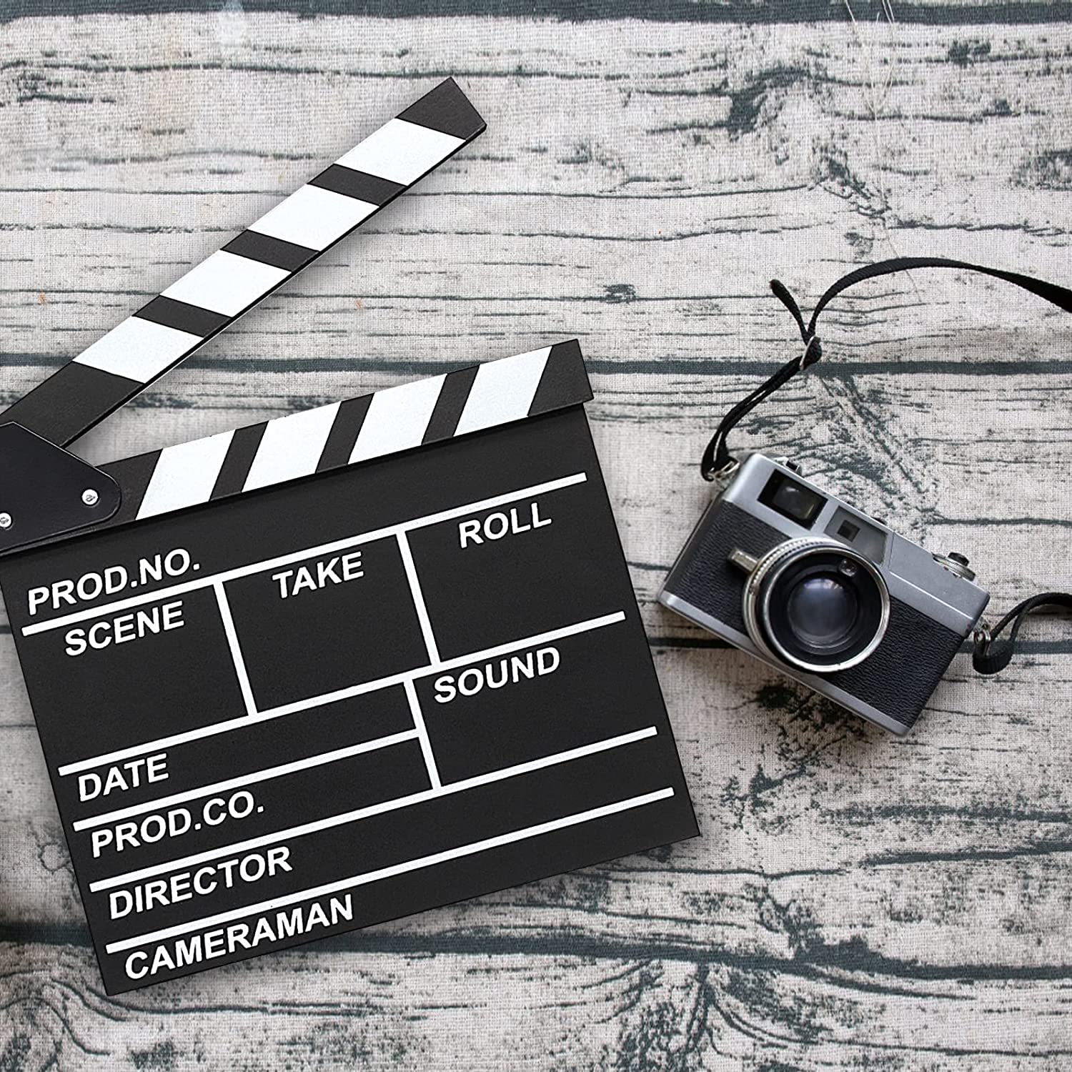 Claqueta de Director de Madera 30 x 27 cm para Cine y TV