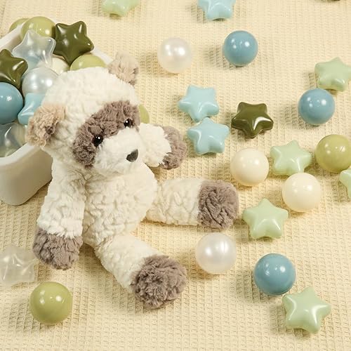 Miniatura 7 de TRENDPLAY Pelotas de bolas de estrella 50, 100, 200, 500, para niños pequeños, formas de pelotas para niños y niñas, diversión, fiesta de