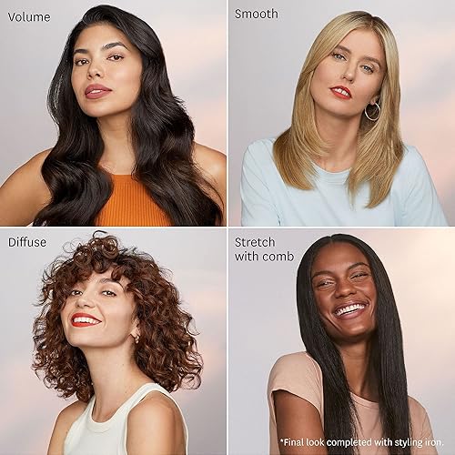 Miniatura 4 de T3 AireLuxe Set profesional de secador de pelo iónico y cepillo, con 5 ajustes de calor y 3 velocidades, generador de iones, disparo frío, incluye