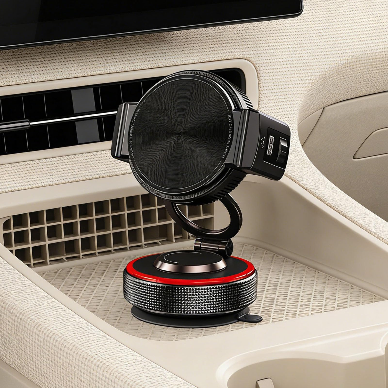 Soporte magnético para teléfono de coche con rotación de 360 grados, base antideslizante para una conducción segura y uso en la oficina