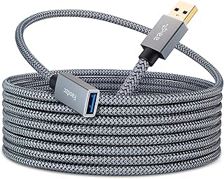 Faodzc USB 3.0 Extension Cable 20 ft,Long USB Extension Cable Type A Male to A Female 5Gbps Data Transfer Compatible with Keyboard,USB Flash Drive,Playstation,Mouse,Hard Drive and More