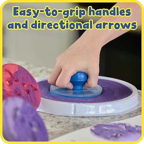 Miniatura 3 de READY 2 LEARN Sello gigante – Feelings – Juego de 10 sellos de espuma fáciles de sostener para niños – Sellos de arte y manualidades para