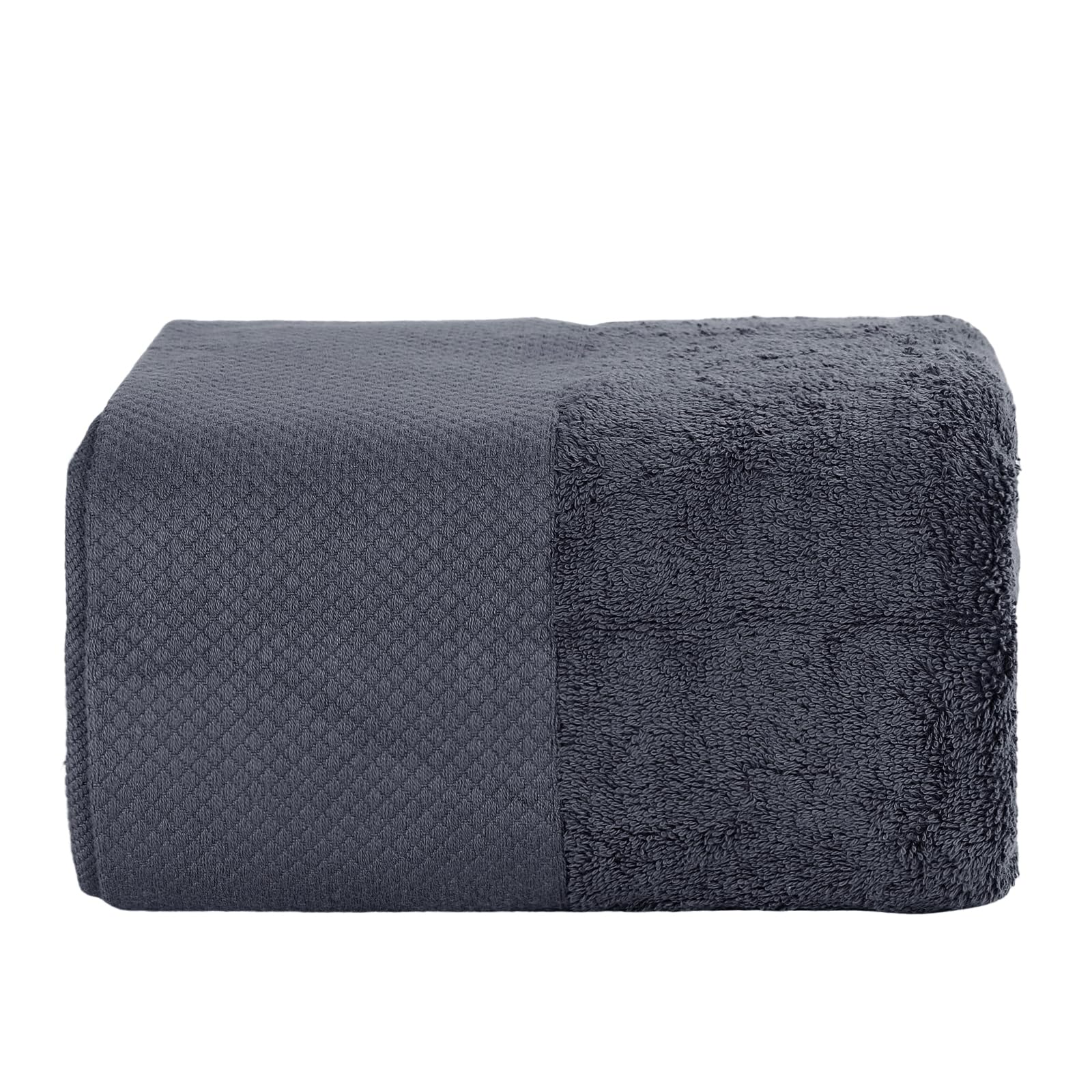 SEISSO Toalla de Baño(90x180 cm), Toallas Extra Grandes Altamente Absorbentes, 100% Algodón, Extra Suaves, Absorbentes y Resistentes Blanco