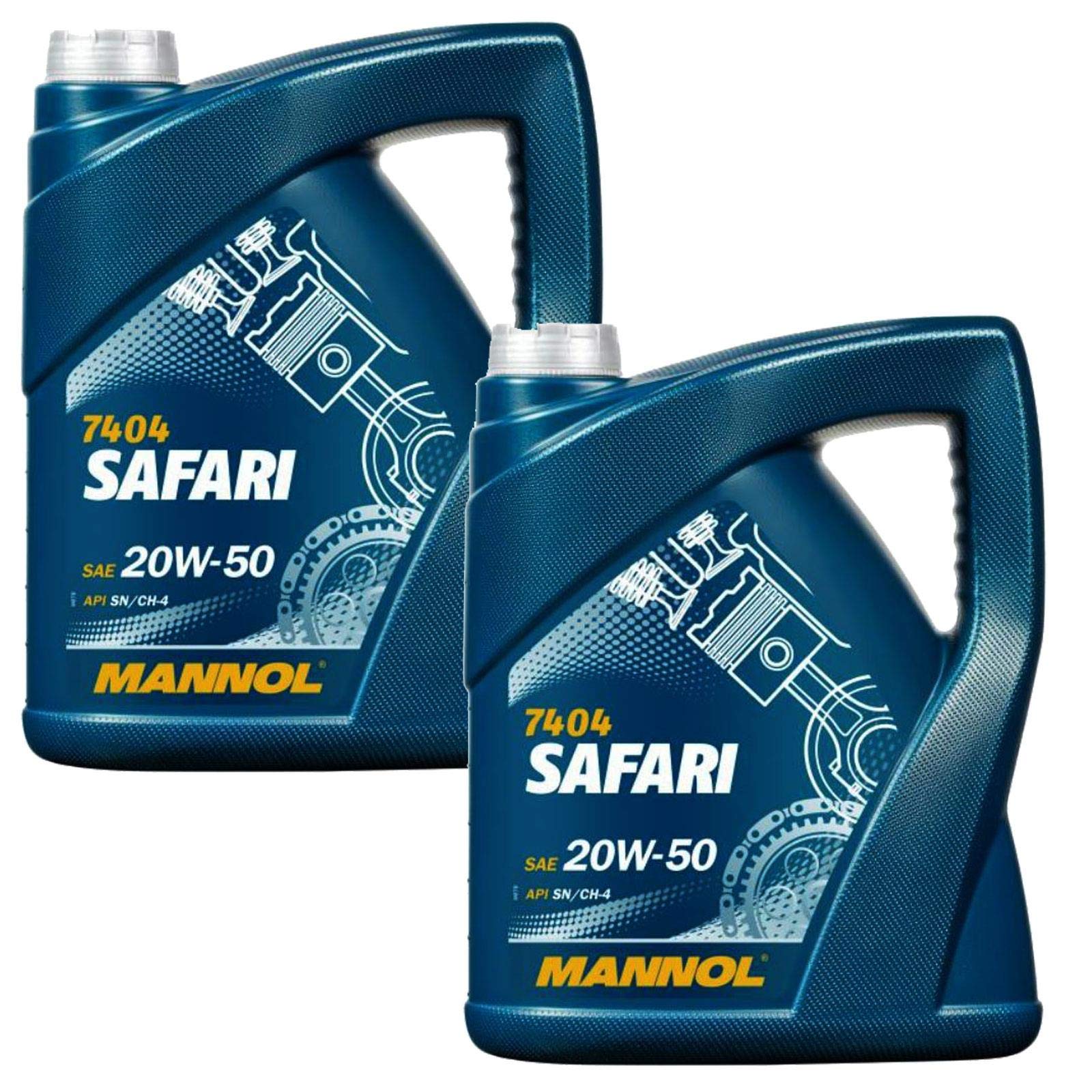10L Mannol Safari SAE 20W-50 Motoröl Öl Mineralisch | Kompatibel mit 100NX (B13),121 I (DA),1310 Stufenheck (U, X),19 II Cabriolet (D53_, 853_),200SX (S13),300ZX (Z31),323 C IV (B