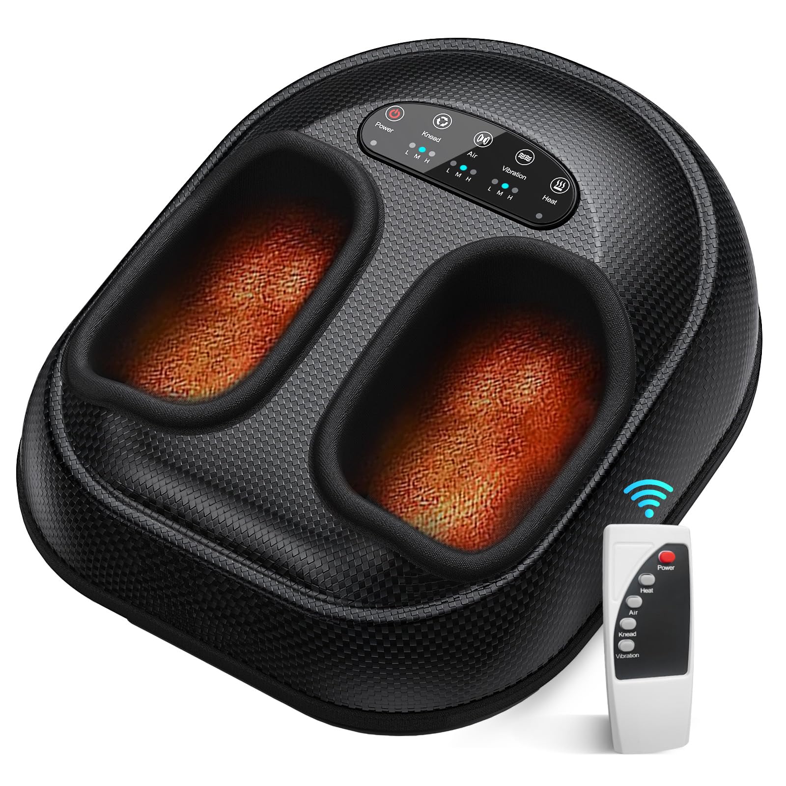 Photo 1 of CARESKY Shiatsu Foot Massager Machine with Heat : Deep Kneading Foot Massage with Vibration & Compression for Plantar Fasciitis & Neuropathy Pain Relief, Deep Tissue Foot Massager