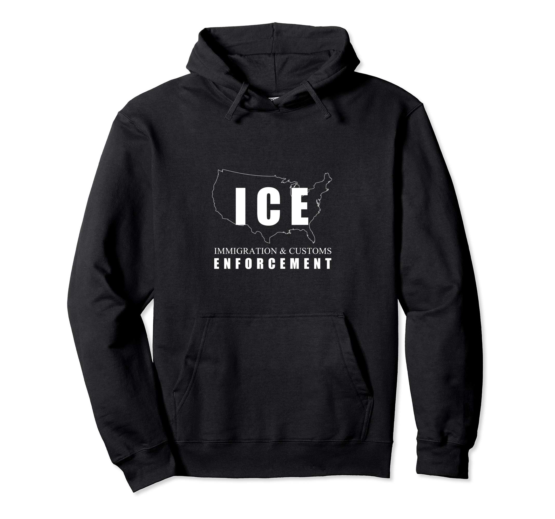 Immigration and Custom Law Enforcement ICE Police Apparel Pullover Hoodie