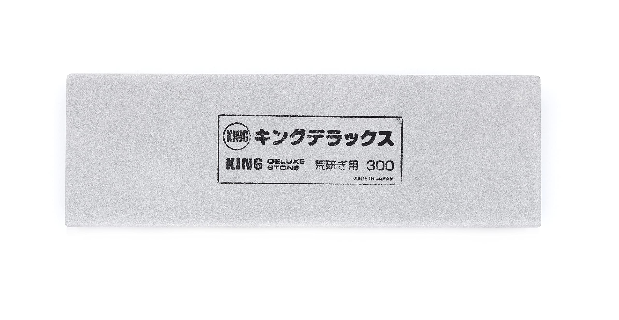 Whetstone King Deluxe Stone No.300 grana #300, pietra ad acqua tradizionale senza base per lame smussate, 20,7 x 6,6 x 3,4 cm, materiale composito