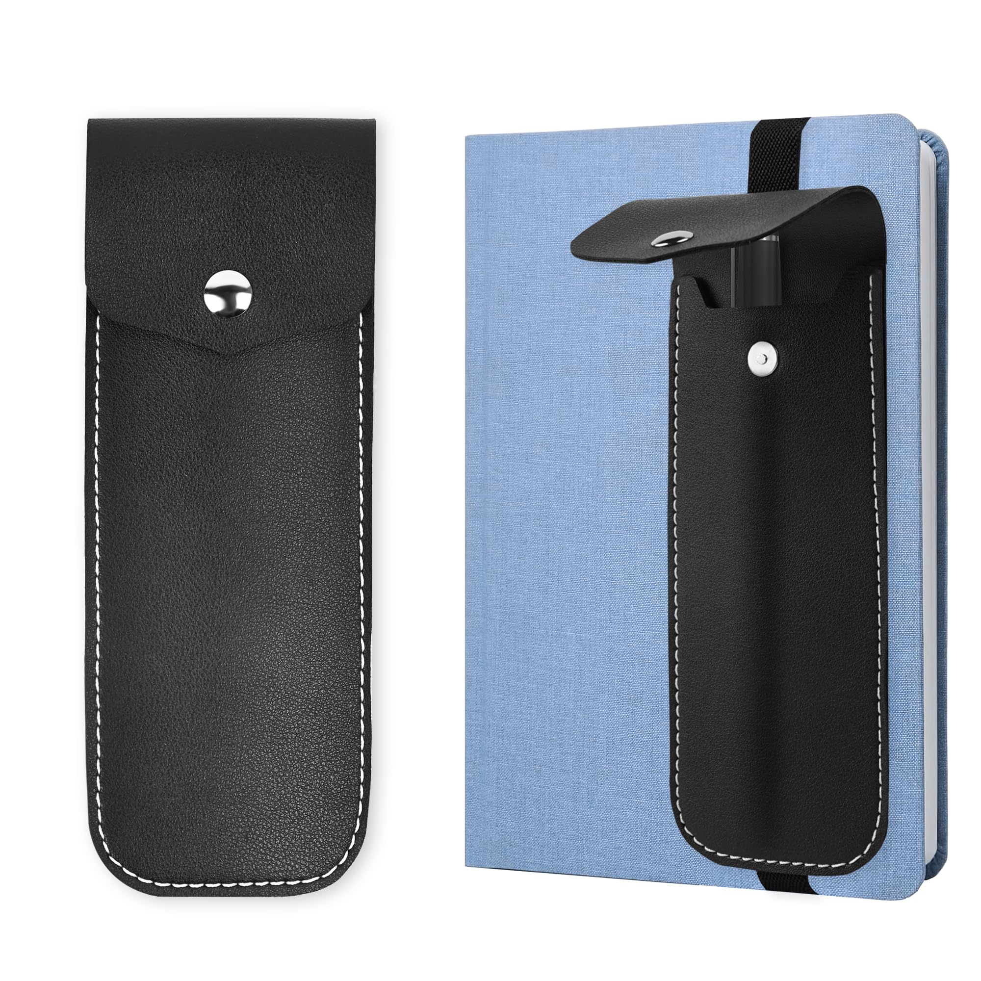 Haecsfl Adjustable Elastic Band Pen Holder for Notebooks, Pen Sleeve Pouch for Journals, Pencil Holder, Bible Planner Accessories, Cute Pencil Case(1-