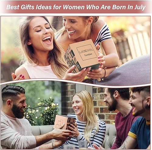 Miniatura 3 de LiqCool Vaso de vino Queens Are Born In July, regalos de cumpleaños para mujeres, regalos de cumpleaños de julio, ideas de regalos de cumpleaños