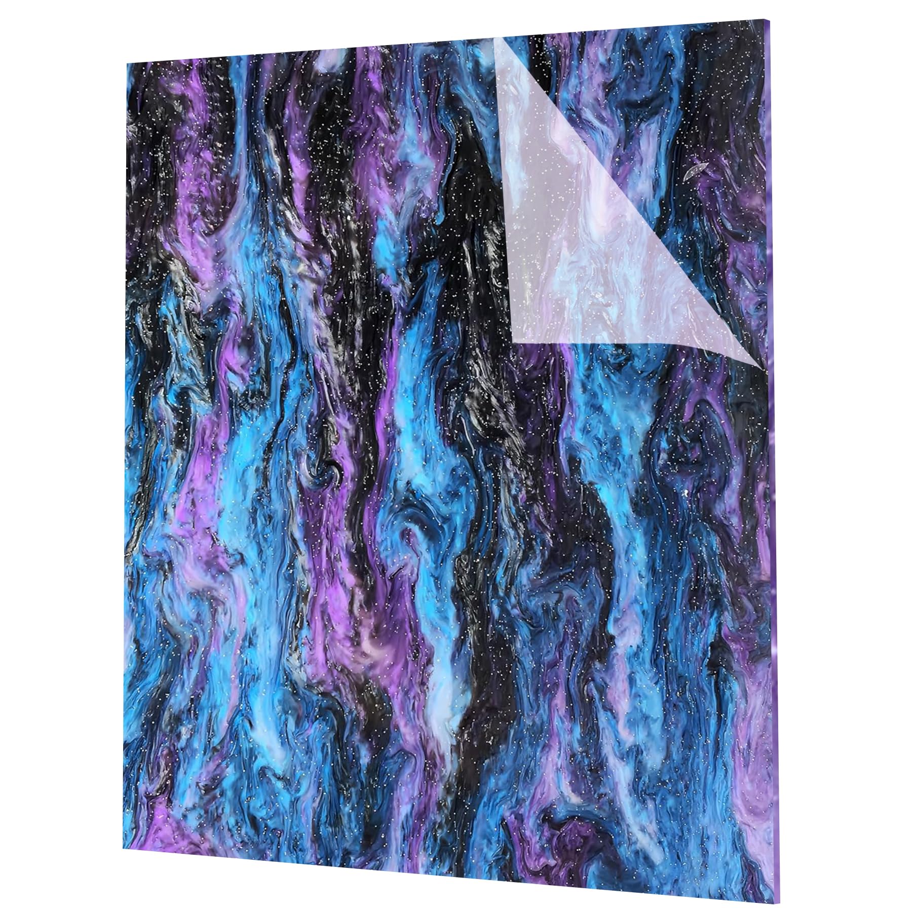 Glitter Acrylic Sheets - 6 Colors, Nebula Swirls -16